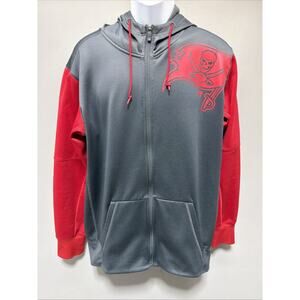 Tampa Bay Buccaneers NFL Nike Team Full Zip Fleece Hoodie Size Large Excellent
